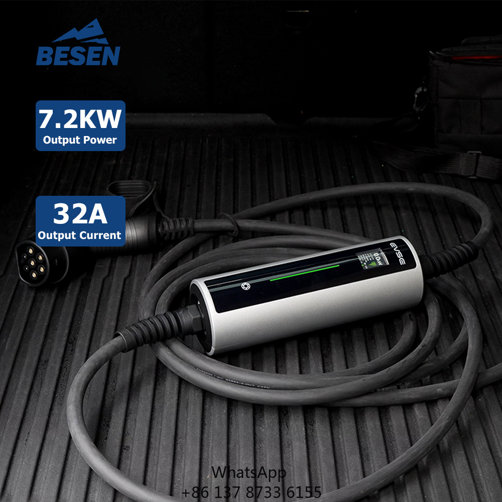 Portable Ev Charger 16A Adjustable - 7kw Portable EV Charger For Home