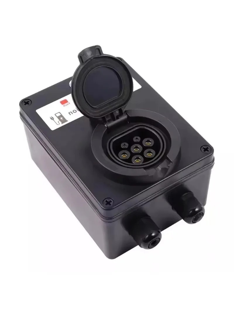 Ev Charging Socket Type 2 22Kw - EV Charger Plastic Enclosure Wall Box