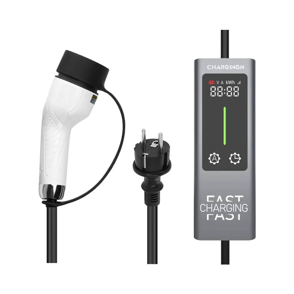 Portable Ev Charger 16A Adjustable - Type2 3.5KW 16A Portable EV Charger