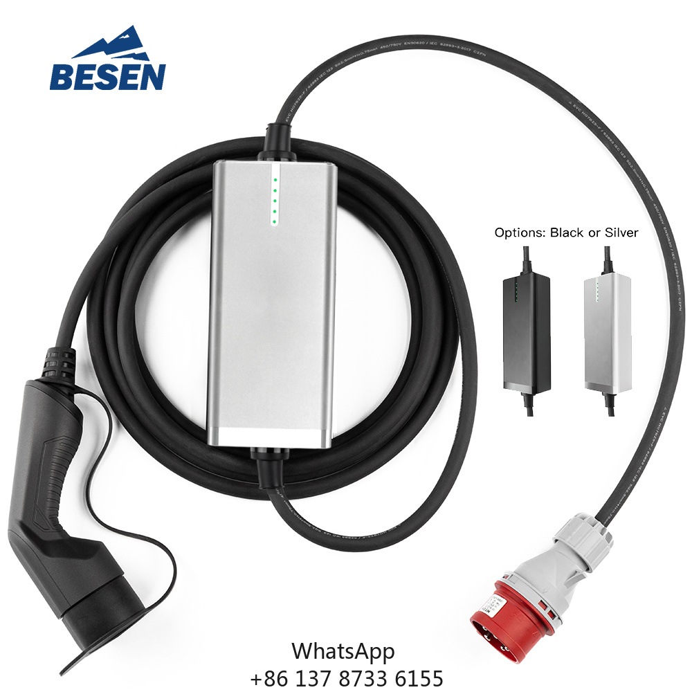 Portable Ev Charger 16A Adjustable - Portable EV Charger 11kw 3 Phase