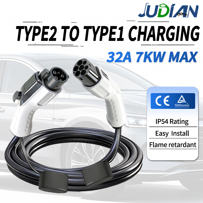 Ev Charging Cable Type 2 32A - Type2 to Type1 EV Charging Cable
