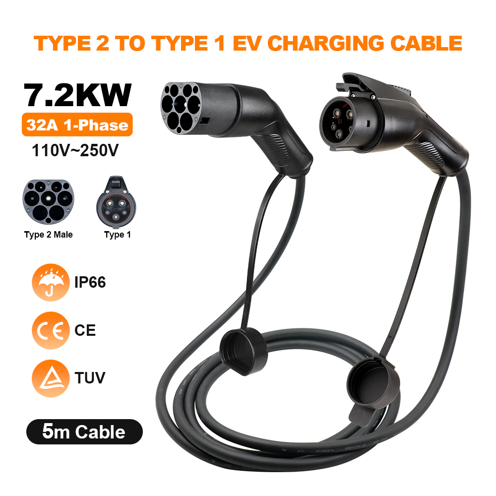 Ev Charging Cable 5M 22Kw - GOODCELL EV Charging Cable 32A 1