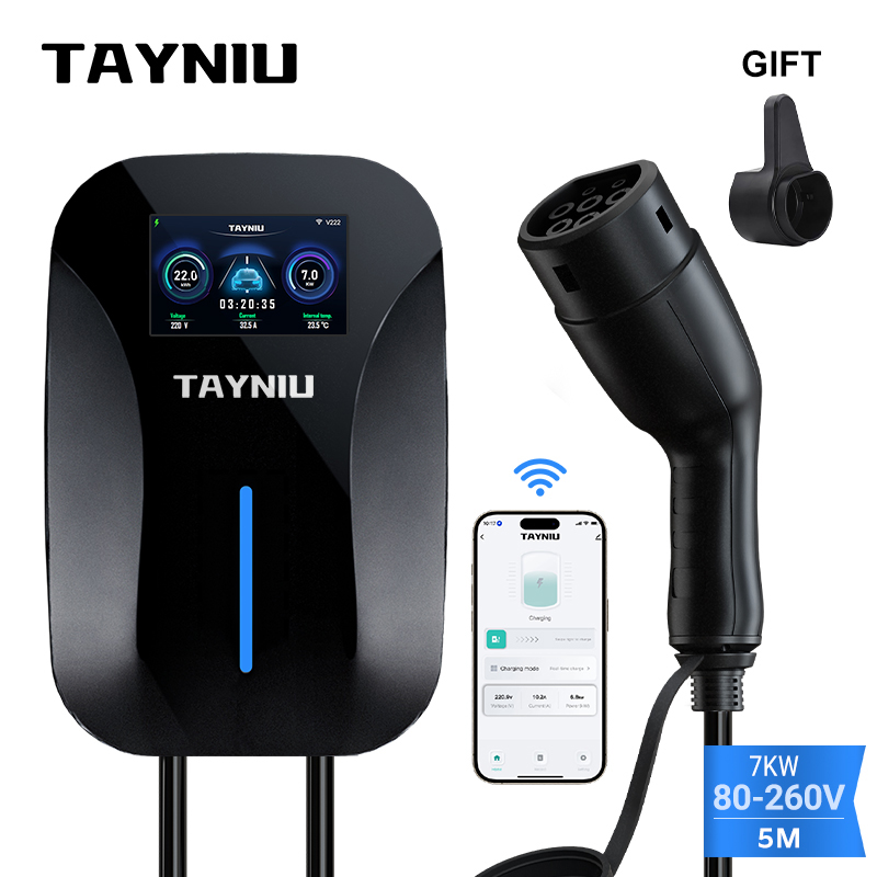 TAYNIU 7KW EV Charger with APP - Ev Charger 7Kw Single Phase recension och pris