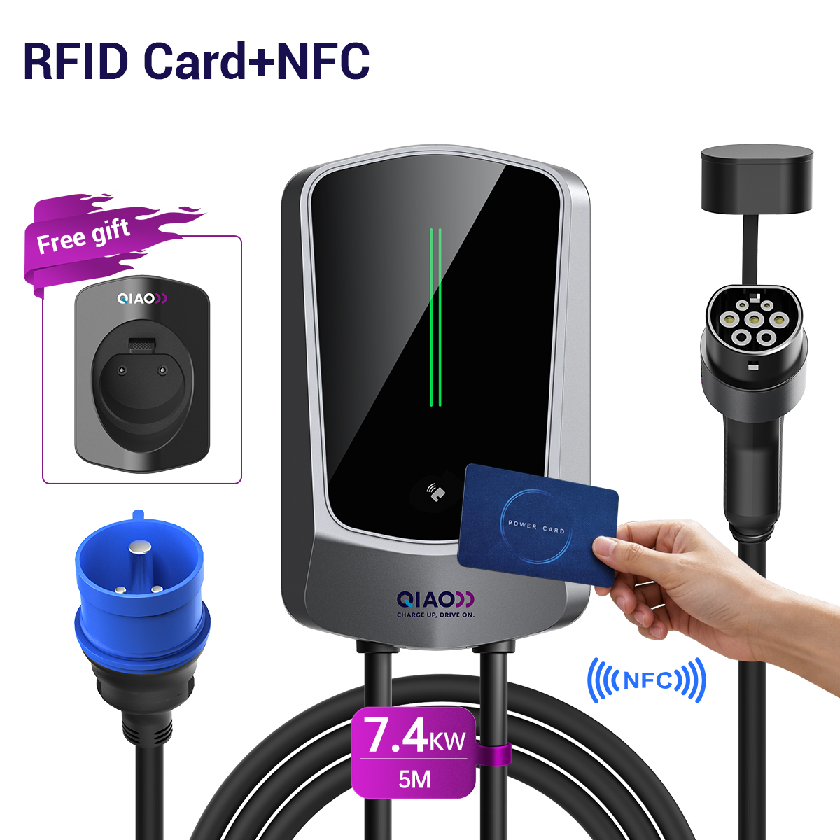 7.4KW/11KW/22KW EV Charging St - Evse Charging Station Rfid recension och pris