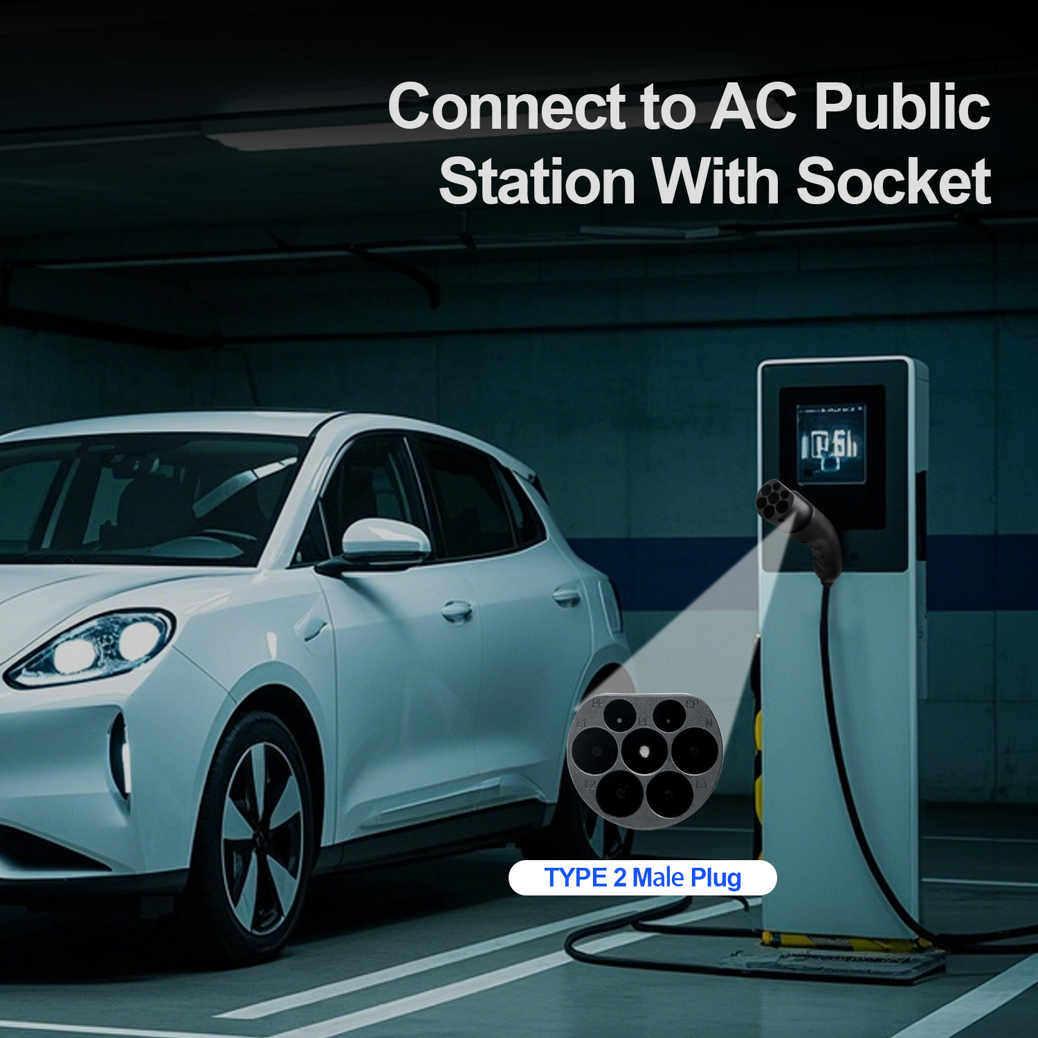 Kolanky EV Plug Type 2 Male  1 - Ev Charging Cable Type 2 32A recension och pris
