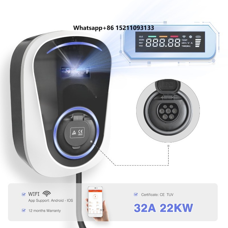 32A 22kw Smart Wifi Fast Ev Ch - Ev Charging Socket Type 2 22Kw recension och pris