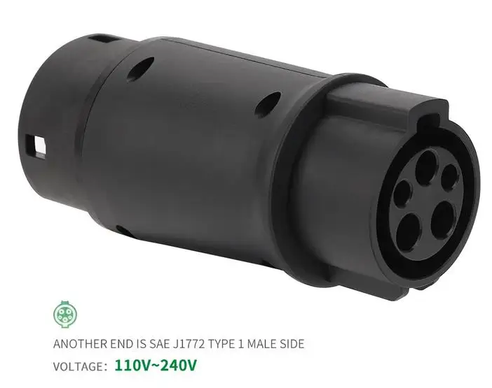 16A 32A EVSE Adaptor Electric  - Ev Charger Adapter Type 2 To Type 1 recension och pris