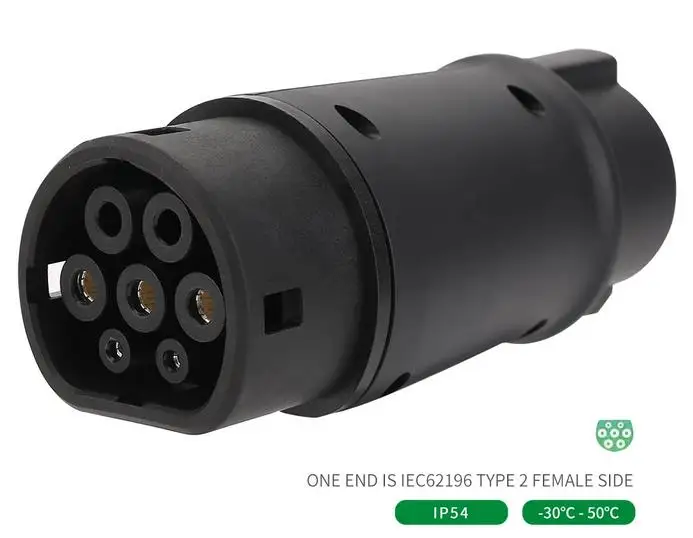 16A 32A EVSE Adaptor Electric  - Ev Charger Adapter Type 2 To Type 1 recension och pris
