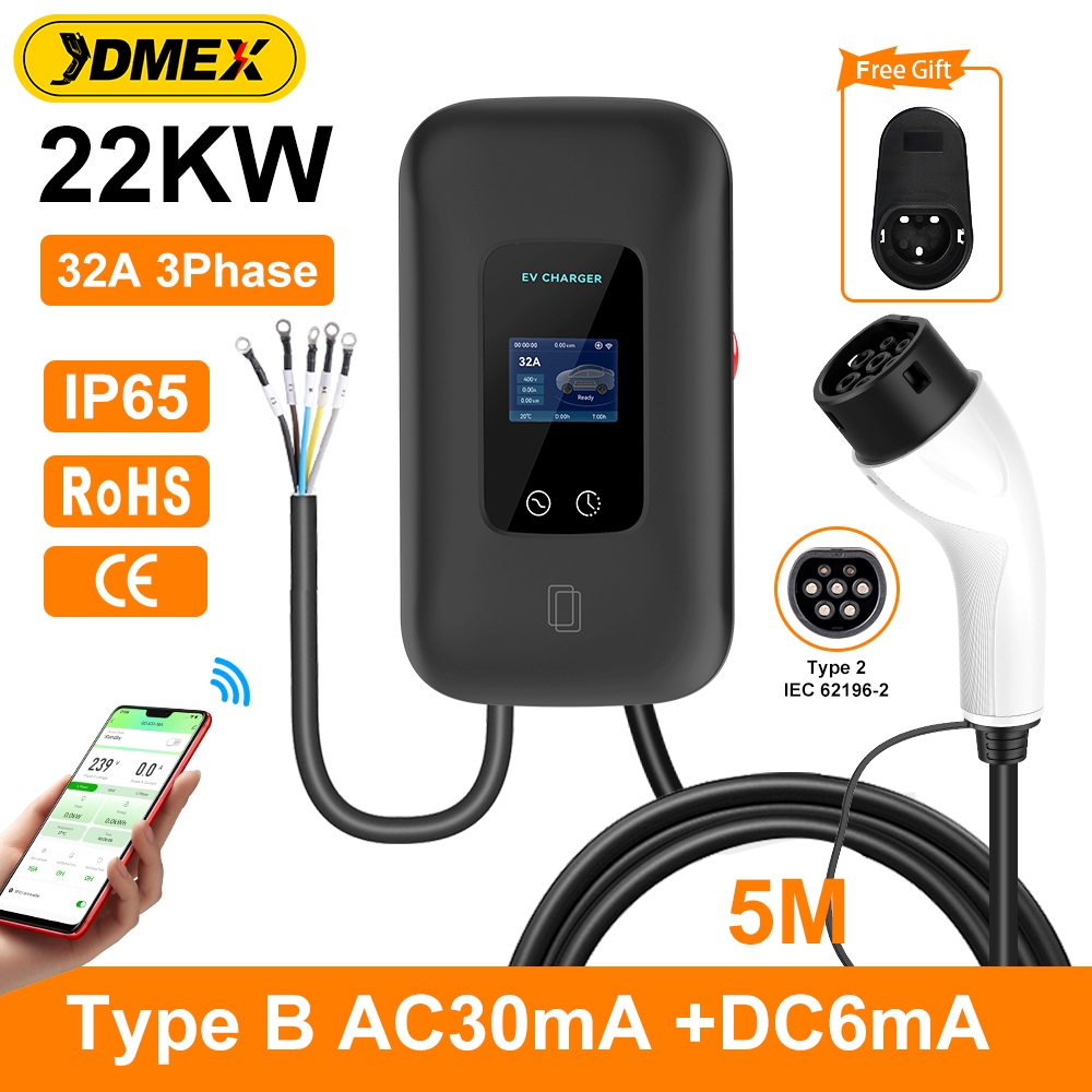 JDMEX 22KW Type2 EV Charger St - Ev Charger 22Kw Wallbox Type 2 recension och pris