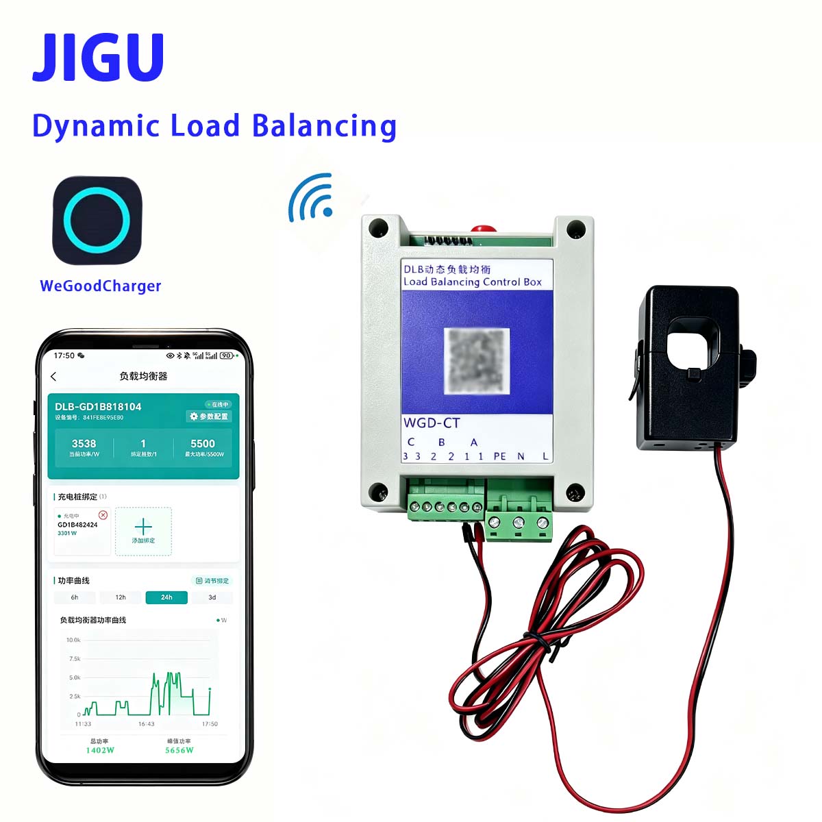 JIGU Single Phase Dynamic Load - Ev Charger Load Balancing recension och pris