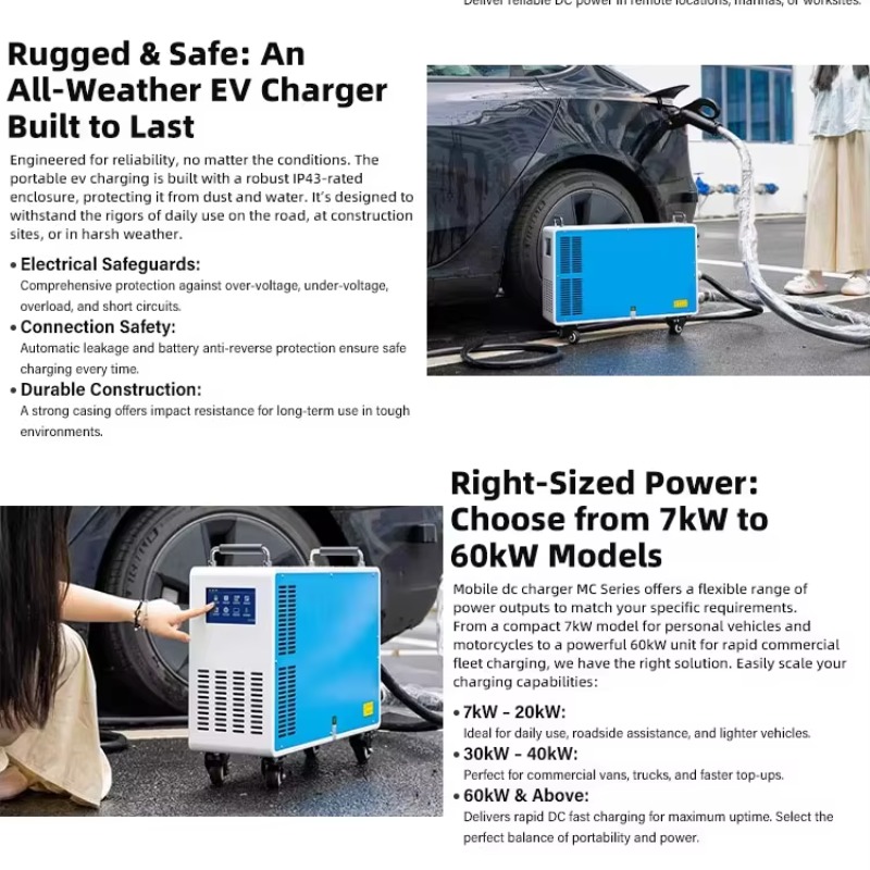 CCS1 CCS2 GBT ChadeMO 7kW 20kW - Ev Charging Station 60Kw Dc Fast recension och pris