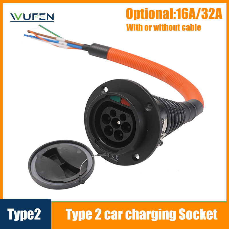 WUFEN EV Charger Male Socket T - Ev Charging Socket Type 2 22Kw recension och pris