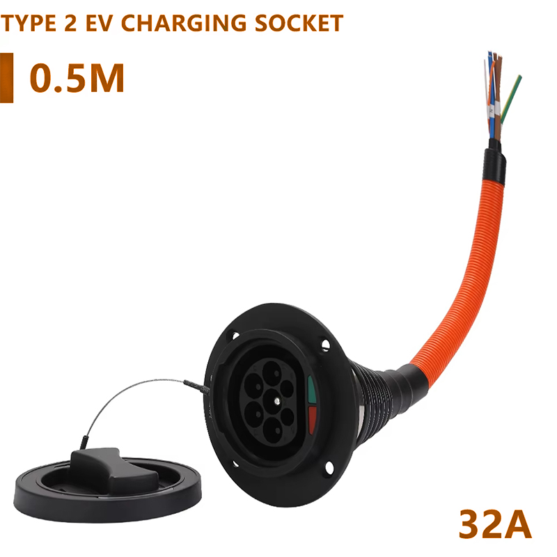 WUFEN EV Charger Male Socket T - Ev Charging Socket Type 2 22Kw recension och pris